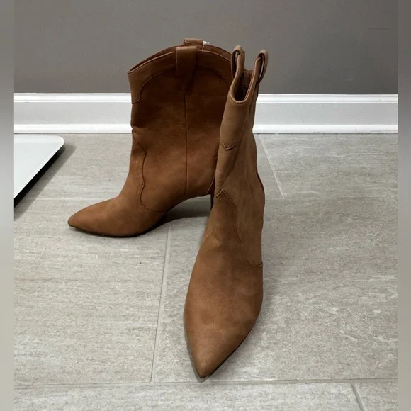 🤠🆕Dolce Vita Women's Tan Andres Western Style Pointed Toe Boots, 7.5🤠 - Picture 1 of 12